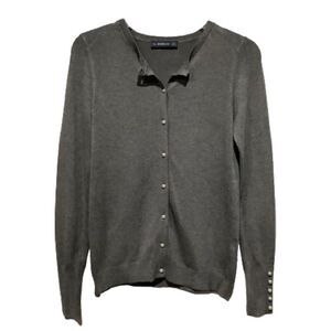 ZARA BUTTON UP GRAY CARDIGAN SIZE S‎